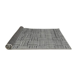 Sideview of Abstract Gray Modern Rug, abs4943gry