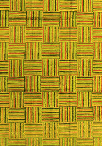 Abstract Yellow Modern Rug, abs4943yw