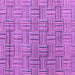 Square Machine Washable Abstract Purple Modern Area Rugs, wshabs4943pur