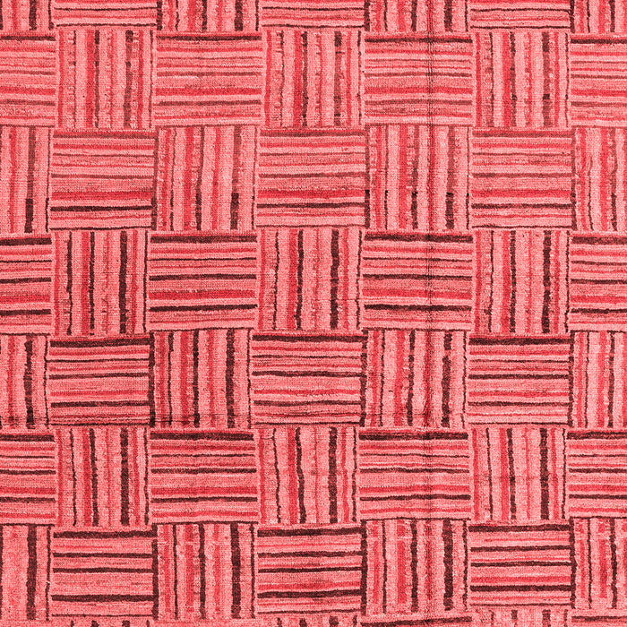 Machine Washable Abstract Red Modern Rug, wshabs4943red