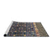 Sideview of Machine Washable Abstract Camel Brown Rug, wshabs4944