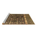 Sideview of Machine Washable Abstract Brown Modern Rug, wshabs4944brn