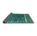 Sideview of Abstract Turquoise Modern Rug, abs4944turq