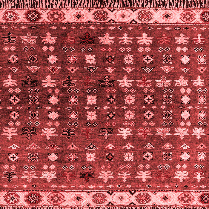Machine Washable Abstract Red Modern Rug, wshabs4944red