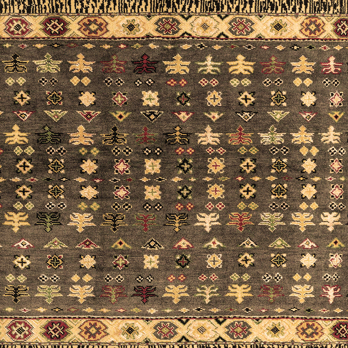 Machine Washable Abstract Brown Modern Rug, wshabs4944brn