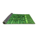 Sideview of Abstract Green Modern Rug, abs4944grn