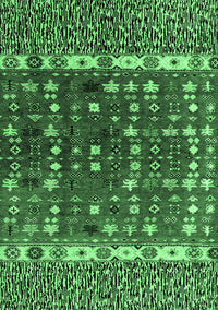 Abstract Emerald Green Modern Rug, abs4944emgrn