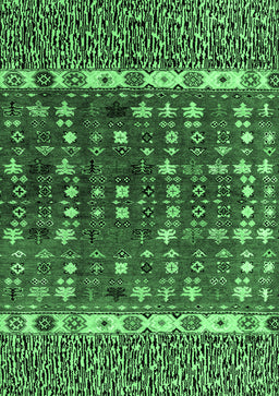 Abstract Emerald Green Modern Rug, abs4944emgrn