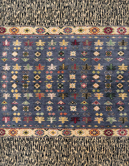 Abstract Camel Brown Modern Rug, abs4944