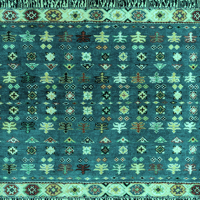 Machine Washable Abstract Turquoise Modern Area Rugs, wshabs4944turq
