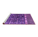 Sideview of Machine Washable Abstract Purple Modern Area Rugs, wshabs4944pur