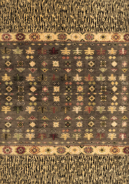 Abstract Brown Modern Rug, abs4944brn