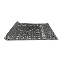 Sideview of Abstract Gray Modern Rug, abs4944gry