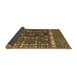 Sideview of Abstract Brown Modern Rug, abs4944brn