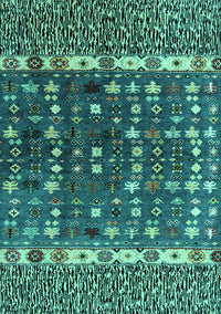 Abstract Turquoise Modern Rug, abs4944turq