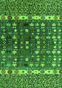 Abstract Green Modern Rug, abs4944grn