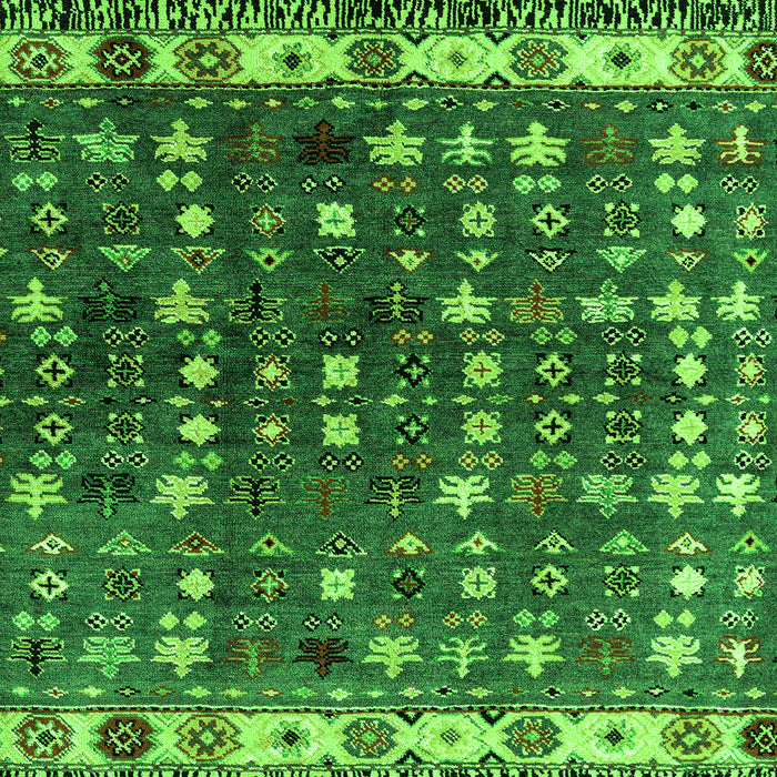 Abstract Green Modern Rug, abs4944grn