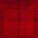 Square Abstract Red Modern Rug, abs4945