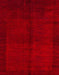 Abstract Red Modern Rug, abs4945