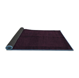 Sideview of Abstract Blue Modern Rug, abs4945blu