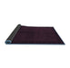 Sideview of Abstract Blue Modern Rug, abs4945blu