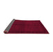 Sideview of Abstract Purple Modern Rug, abs4945pur