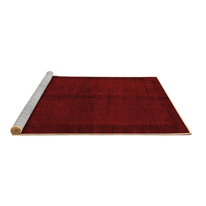 Sideview of Machine Washable Abstract Brown Modern Rug, wshabs4945brn