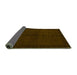 Sideview of Abstract Green Modern Rug, abs4945grn