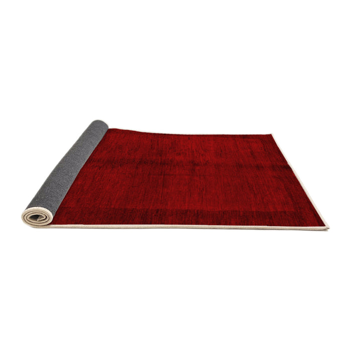 Sideview of Abstract Orange Modern Rug, abs4945org