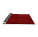 Sideview of Abstract Orange Modern Rug, abs4945org