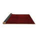 Sideview of Abstract Brown Modern Rug, abs4945brn