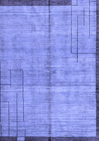 Abstract Blue Modern Rug, abs4946blu