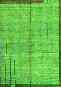 Abstract Green Modern Rug, abs4946grn