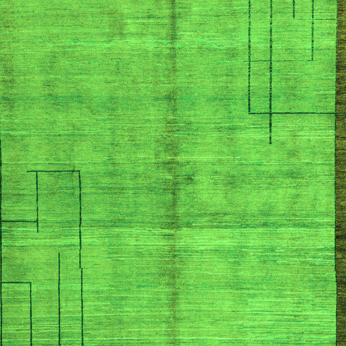 Abstract Green Modern Rug, abs4946grn