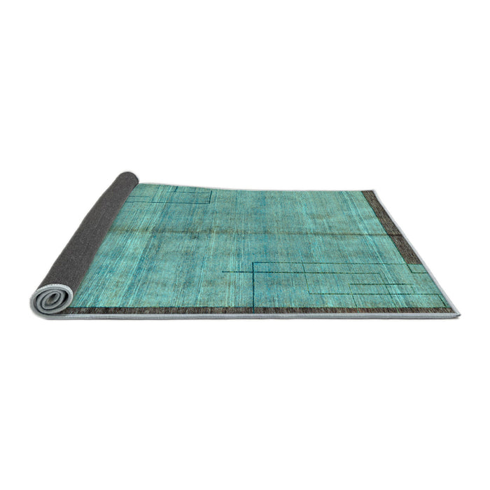 Sideview of Abstract Light Blue Modern Rug, abs4946lblu