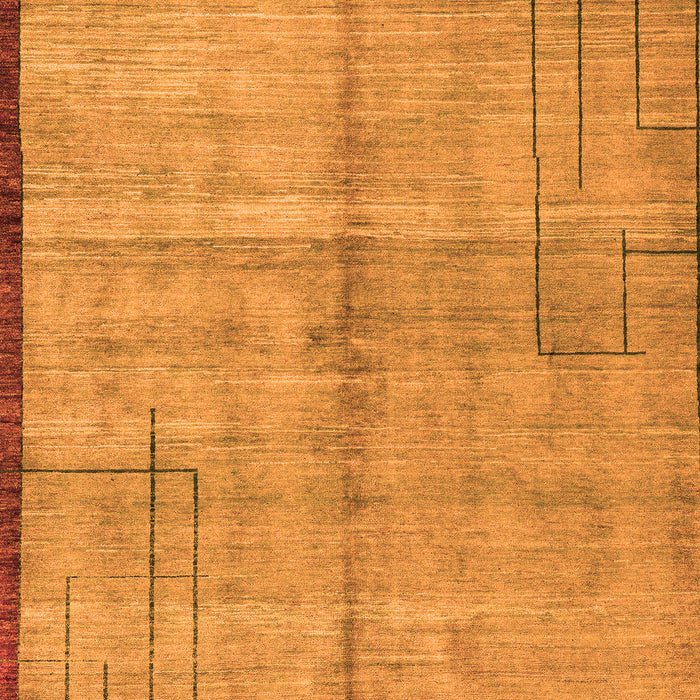 Abstract Orange Modern Rug, abs4946org