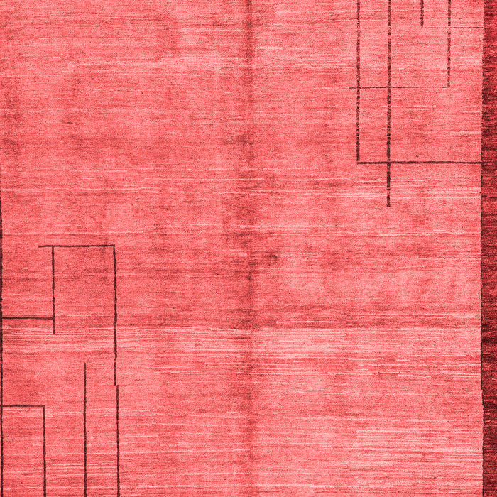 Machine Washable Abstract Red Modern Rug, wshabs4946red