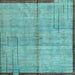 Square Abstract Light Blue Modern Rug, abs4946lblu