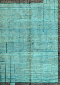 Abstract Light Blue Modern Rug, abs4946lblu