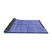 Sideview of Abstract Blue Modern Rug, abs4946blu