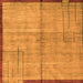 Square Abstract Orange Modern Rug, abs4946org