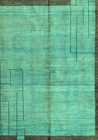 Abstract Turquoise Modern Rug, abs4946turq