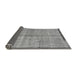 Sideview of Abstract Gray Modern Rug, abs4946gry