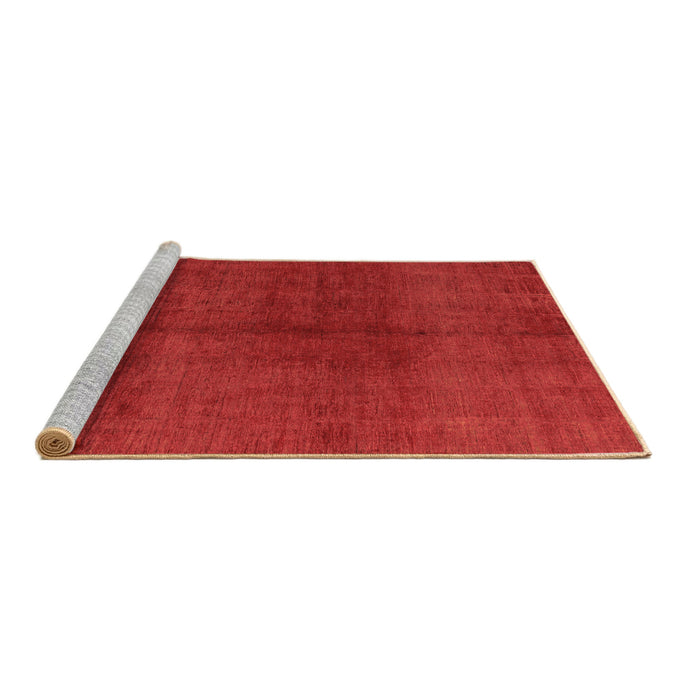 Sideview of Machine Washable Abstract Brown Modern Rug, wshabs4947brn