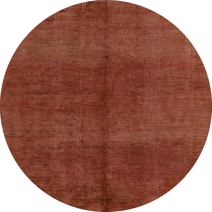 Round Abstract Light Blue Modern Rug, abs4947lblu