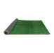 Sideview of Abstract Emerald Green Modern Rug, abs4947emgrn