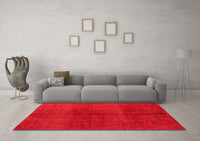 Machine Washable Abstract Red Modern Rug, wshabs4947red