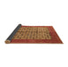 Sideview of Abstract Orange Modern Rug, abs4948