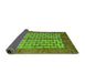 Sideview of Abstract Green Modern Rug, abs4948grn