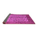 Sideview of Abstract Purple Modern Rug, abs4948pur